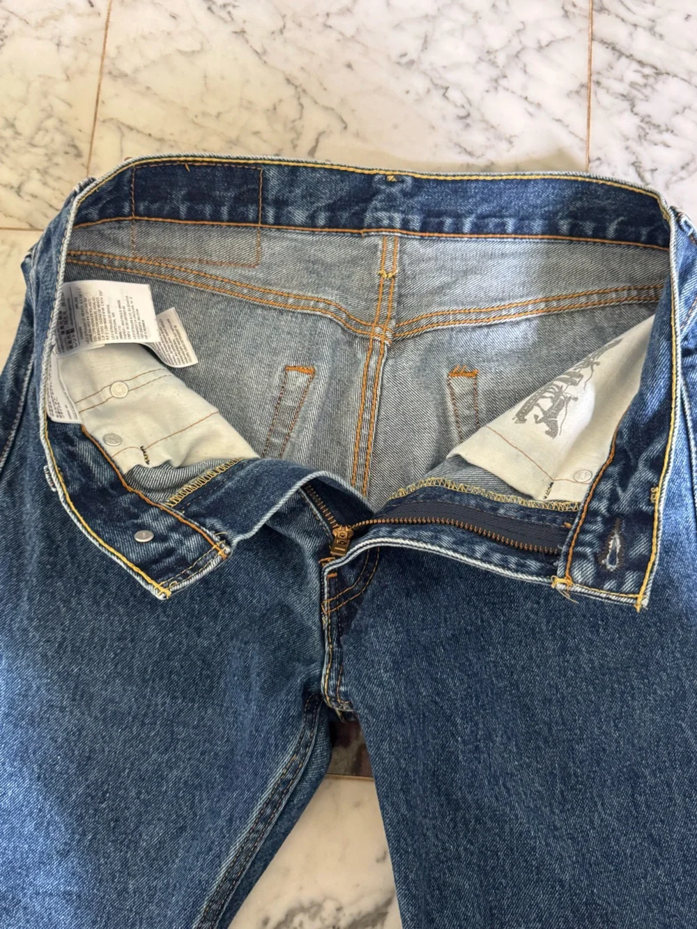 Levi's 505 Regular Fit Straight Leg Blue Jeans 29 x 30 Classic Rugged workwear